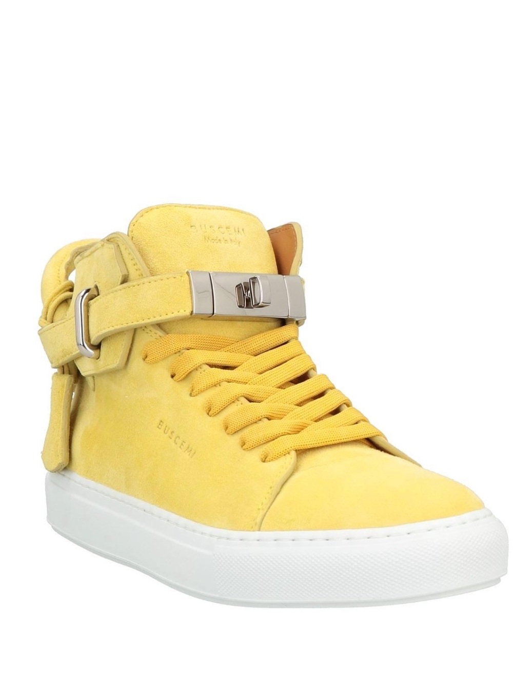 Buscemi 100MM Camoscio High-Tops in Sun/Yellow color (size 41/8 US)